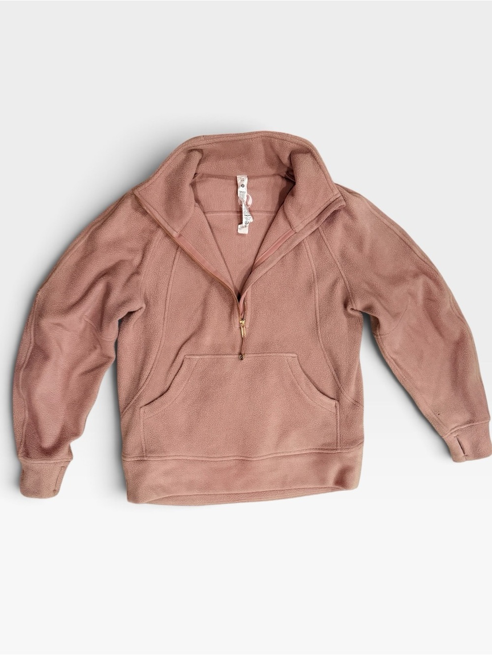 Lululemon Scuba Tumbled Fleece Funnel-Neck Half Zip